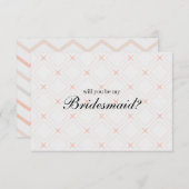 Pastel Peach en Cream zullen mijn Bridesmaid zijn (Voorkant / Achterkant)