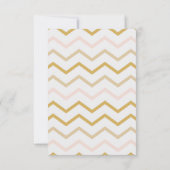 Pastel Peach en Gold Bridal Brunch Invitation (Achterkant)