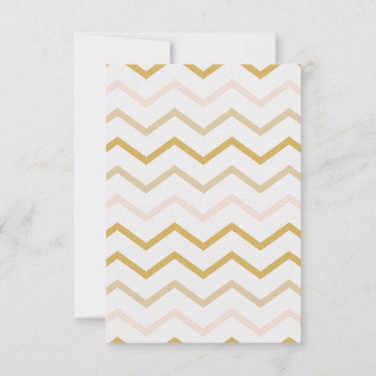 Pastel Peach en Gold Bridal Brunch Invitation (Achterkant)