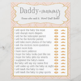 Pastel Peach en Gold Geometric die het zeiden