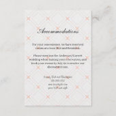 Pastel Peach en Gold Geometric Informatiekaartje (Voorkant)