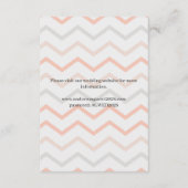 Pastel Peach en Gold Geometric Informatiekaartje (Achterkant)
