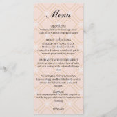 Pastel Peach en Gold Geometric Menu (Voorkant)