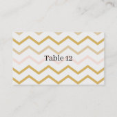 Pastel Peach en Gold Geometric Plaatskaartje (Achterkant)