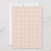 Pastel Peach en Gold Geometric Virtual Invitation (Achterkant)