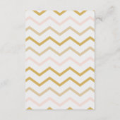 Pastel Peach en Gold Zig Zag Books for Baby Informatiekaartje (Achterkant)