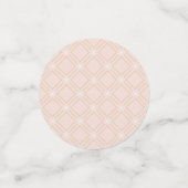 Pastel Peach en Gold Zig Zag Confetti (Kleine voorkant)