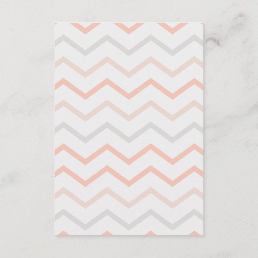 Pastel Peach en Grey Zig Zag Books for Baby Informatiekaartje (Achterkant)