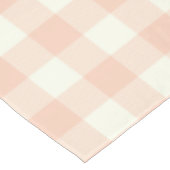 Pastel Peach Gingham Buffalo Check Pset Pattern Tafelkleed (Gekanteld)