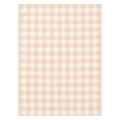 Pastel Peach Gingham Buffalo Check Pset Pattern Tafelkleed (Voorkant)