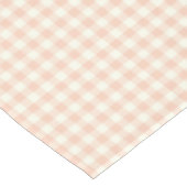 Pastel Peach Gingham Plaid Cottagecore Pattern   Tafelkleed (Gekanteld)