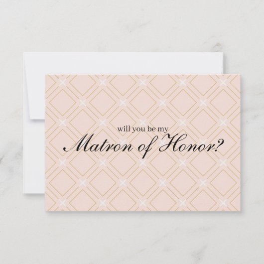 Pastel Peach Gold zal je zijn als mijn matron van (Voorkant)