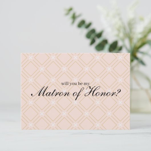 Pastel Peach Gold zal je zijn als mijn matron van (Staand voorkant)