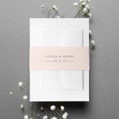 Pastel Peach Personalized Weddenschap Uitnodigingen Wikkel