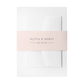 Pastel Peach Personalized Weddenschap Uitnodigingen Wikkel (Voorkant Voorbeeld)