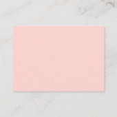 Pastel Peach Pink Gold Geometrische platte plaats  Plaatskaartje (Achterkant)