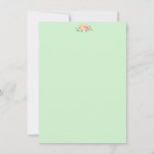 Pastel Peach roze Roses Vrijgezellenfeest Kaart (Achterkant)