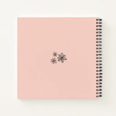 *~* Pastel Peach Weddenschap Business Gold AP3  Notitieboek (Achterkant)