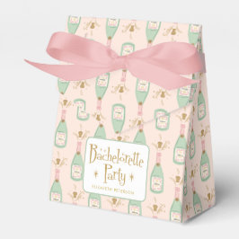 Pastel Peachy Bachelorette Party Sparkle Bedankdoosjes
