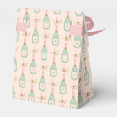 Pastel Peachy Bachelorette Party Sparkle Bedankdoosjes (Achterkant)