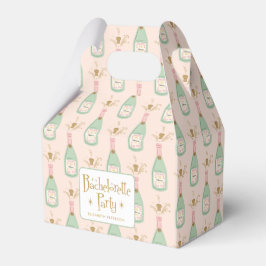 Pastel Peachy Bachelorette Party Sparkle Bedankdoosjes