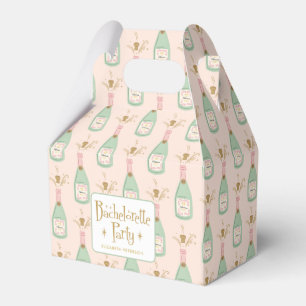 Pastel Peachy Bachelorette Party Sparkle Bedankdoosjes