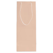 Pastel Peachy Favor gift Vrijgezellenfeest Wijn Cadeautas (Achterkant)