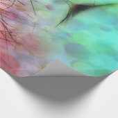 Pastel Peacock Feathers Cadeaupapier (Hoek)