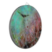 Pastel Peacock Feathers Dartbord (Voorkant Links)