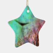 Pastel Peacock Feathers Keramisch Ornament (Rechts)