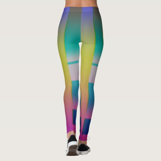Pastel Peacock Leggings (Achterkant)
