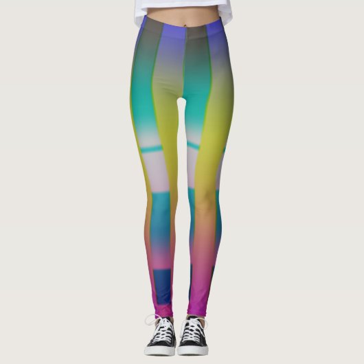 Pastel Peacock Leggings (Voorkant)
