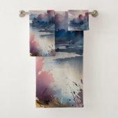 Pastel Peaks en rustig water Bad Handdoek (Insitu)