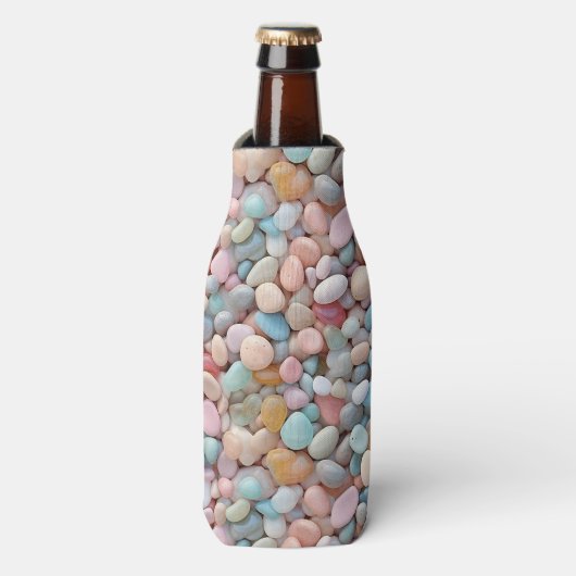 Pastel Pebbles Fles Cooler (Fles Voorkant)