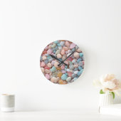 Pastel Pebbles Wall Clock Ronde Klok (Huis)