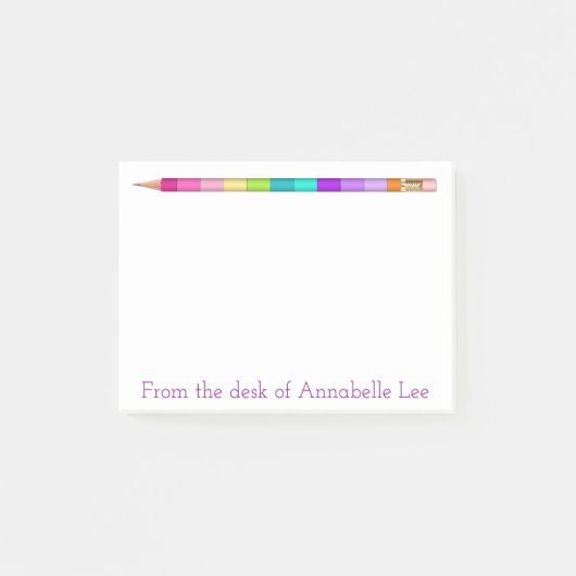 Pastel Pencil Twee Post-it® Notes (Voorkant)