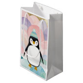 Pastel Penguin Peak Klein Cadeauzakje (Voorkant Gekanteld)