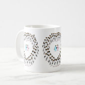 Pastel Penguins hart cup Koffiemok (Voorkant links)