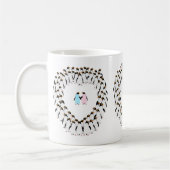 Pastel Penguins hart cup Koffiemok (Links)