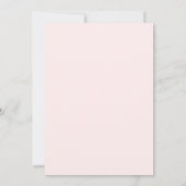 Pastel Penmanship Bruidsmeisje Uitnodiging Blush (Achterkant)
