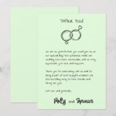 Pastel Penmanship Dankkaart Bleke Varens Kaart (Voorkant / Achterkant)