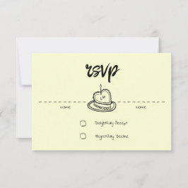 Pastel Penmanship RSVP Card Buttercream