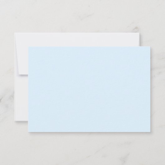 Pastel Penmanship RSVP Card Cloud Blauw (Achterkant)