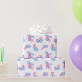 Pastel Penseel Stroke Circles Ontwerp Wrapping Pap Cadeaupapier