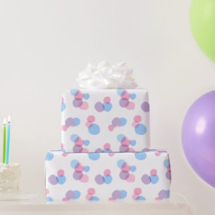 Pastel Penseel Stroke Circles Ontwerp Wrapping Pap Cadeaupapier