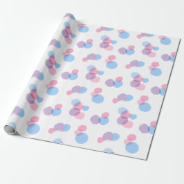 Pastel Penseel Stroke Circles Ontwerp Wrapping Pap Cadeaupapier