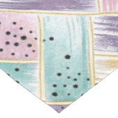 Pastel penseelstreek & goud kriskras Abstract Tafelkleed (Gekanteld)