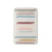 Pastel penseelstreken badmat (Voorkant Verticaal)