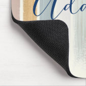 Pastel penseelstreken gepersonaliseerd muismat (Hoek)