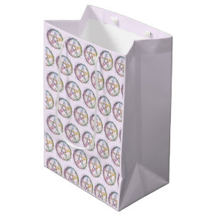 Pastel Pentagram Hekserij Lichtpaarse Halloween Medium Cadeauzakje